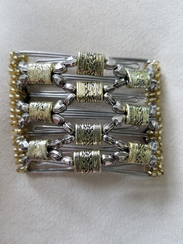 7 tooth  Gold and silver