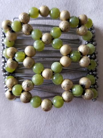 7 tooth, gold and green