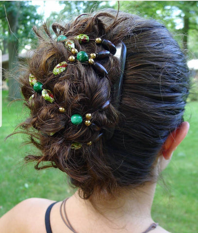 All Handcrafted Wire Interlocking Hair Combs!