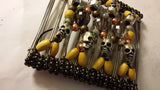 9 tooth SKULL COMB, custom made