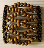 9 tooth, wood and silver