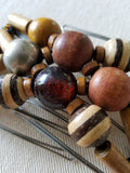 7 tooth vintage wood