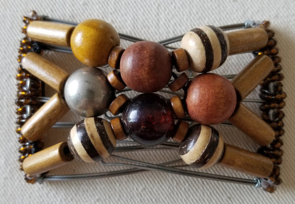7 tooth vintage wood