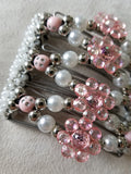 7 tooth - white and pink and silver