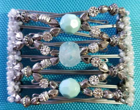 7 tooth, beach glass center