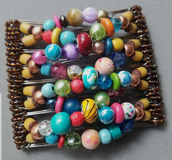 9 Tooth - Boho Chic comb, handmade.